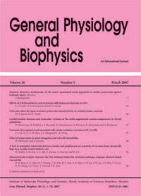 General Physiology and Biophysics